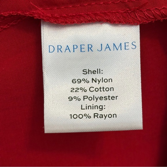NWT Draper James Womens XXL Red Long Sleeve Dress Lace Overlay Holiday Neck Tie - Picture 11 of 14